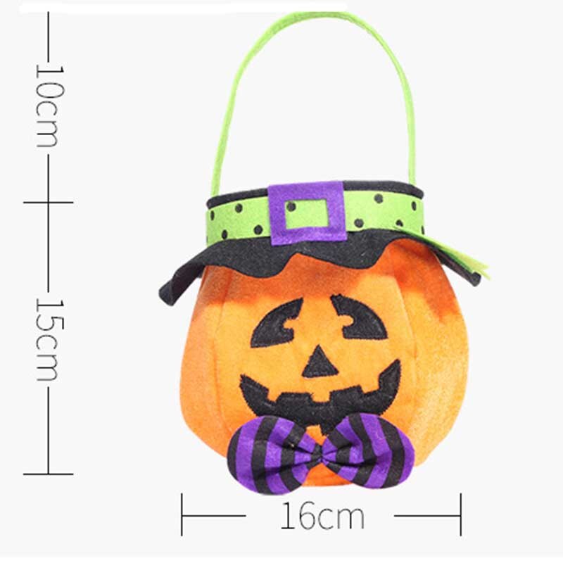 Halloween Pumpkin Candy Cute Bag For Kids Trick Or Treat Festival Party Favor Halloween Party Decoration Supplies