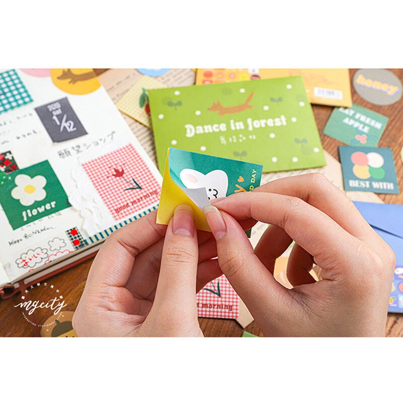 40Pcs Decoratieve Envelop Stickers Set Scrapbooking Stok Label Dagboek Briefpapier