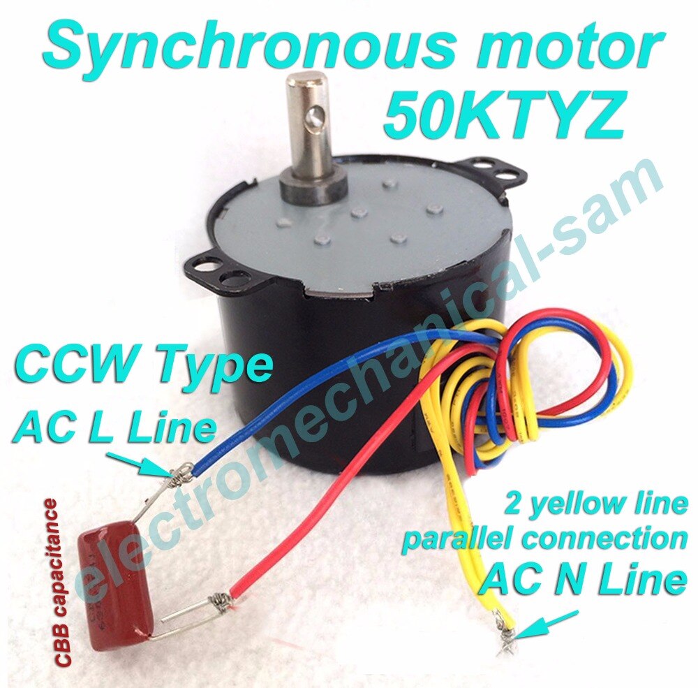 Motor Síncrono Elétrico Chancs 50ktyz Ac 110v 2.5/3rpm | Parcelamento