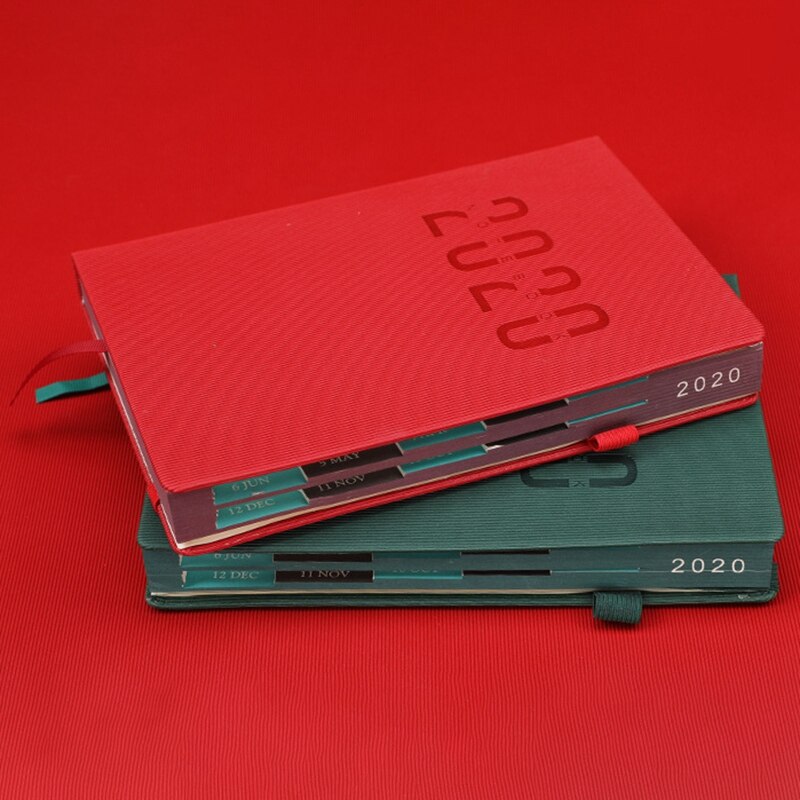 A5 Planner Agenda Annual Calendar Notebook Portable Weekly Notes Manual DIY Diary Monthly Organizer Schedule Stationary