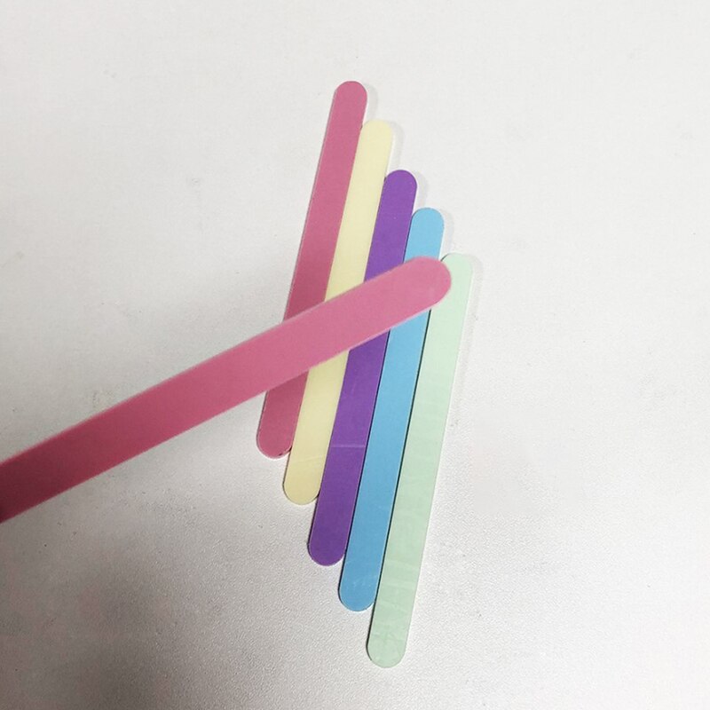 10pcs Acrylic Ice Cream Sticks Popsicle Stick Kids DIY Ice Cream Sticks Crafts Popsicle Stick Mould 11.3x1cm: Pink