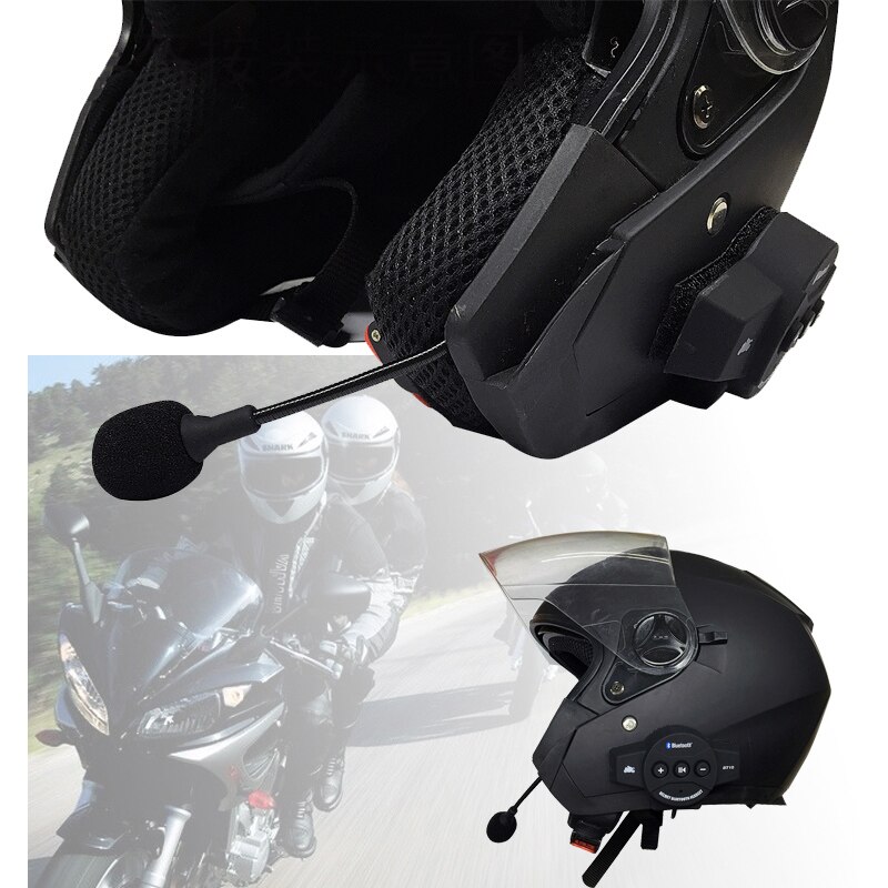 Motorrad Bluetooth-kompatibel Helm Sprechanlage Gegensprechanlage Headset Drahtlose Hände-Freies Mit Mikrofon Für Sprach Anrufe