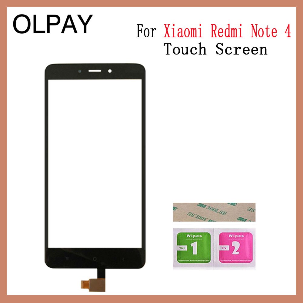 Mobile Phone 5.5'' inch Touch Screen For Xiaomi Redmi Note 1 Note 2 Note 3 Note 4 Note 5A Touch Glass Digitizer Sensor Repair: Black Redmi Note 4