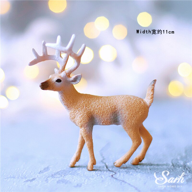 Fer fleur décoration de gâteau Sika cerf décorations joyeux anniversaire fête pour bébé douche anniversaire fournitures: elk