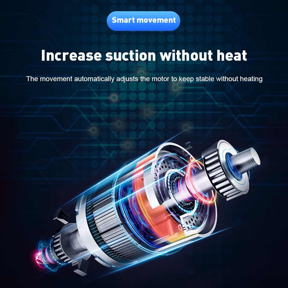 Handheld Vacuum Cordless Powerful Cyclone Suction Portable Rechargeable Vacuum Cleaner Quick Charge for Car Home Pet Hair