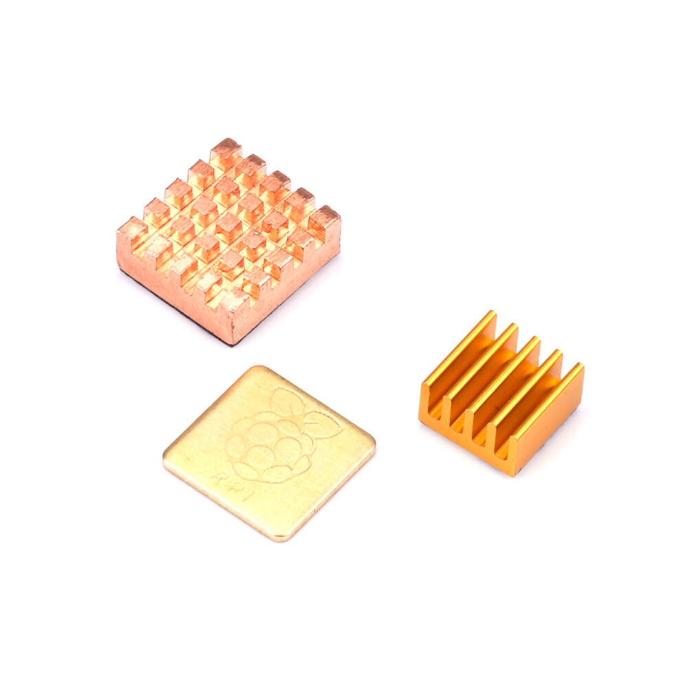 Voor Raspberry Pi 3 Model B Heatsink Cooling met 2 Stuks Zuiver Koper + 1 Stuk Aluminium Koellichaam