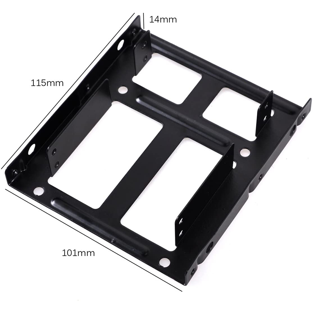 SSD Mounting Bracket Adapter 2.5 to 3.5 inch SSD Mounting Kit with SATA Cable and SATA Power Cable