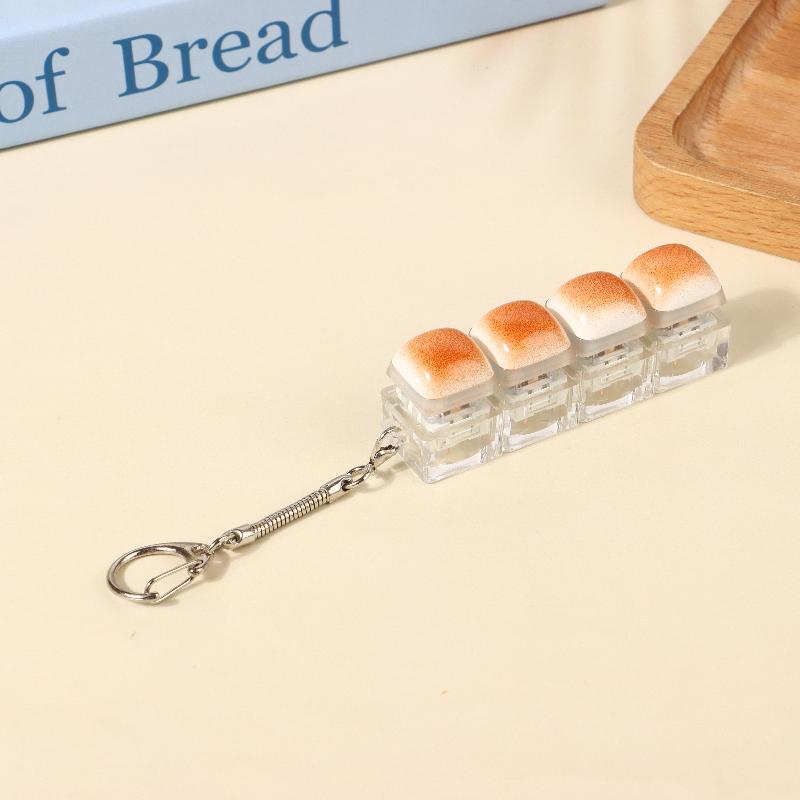 1/4/5/9 toetsen mechanisch toetsenbord as tester knop toetskap sleutelhanger toetsenbord sleutelhanger speelgoed vinger toetsenbordkapjes speelgoed: Goud