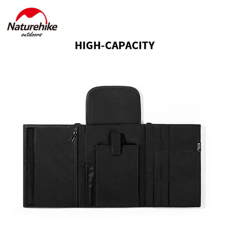 Naturehike Ultralight Outdoor RFID Blocking Anti Theft Travel Bag Multifunctional Wallet Bag Business Passport Ticket Card Waist