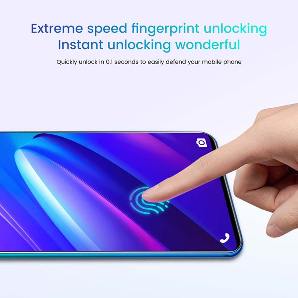 Dual-Ader P40 Profi Smartphone 5 Zoll Bildschirm Smartphone 512M + 4G Android Smartphone 3D Glas Vergoldet zurück Abdeckung Blau