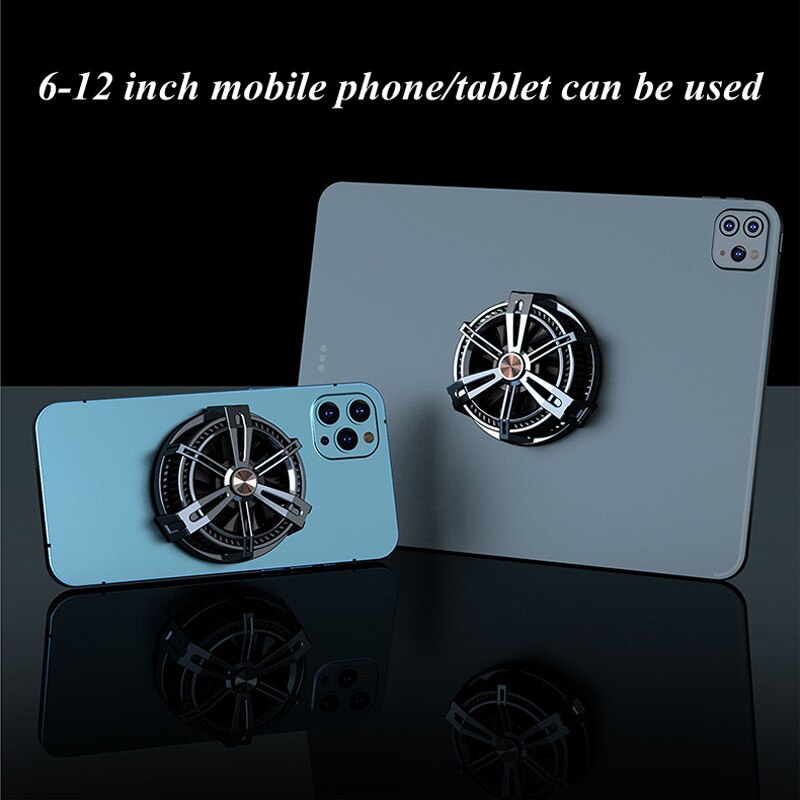 X12 uniwersalny telefon komórkowy wentylator chłodzący szybkie chłodzenie wyciszenie RGB fajne światło gra Cooler telefon Radiator Radiator dla inteligentnego telefonu