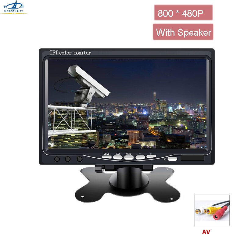 7 Inch 800*480 P LCD Monitor AV Screen met Speaker CCTV Monitoren PAL NTSC Monitor Omkeren Scherm Laptop TFT Kleur Screen
