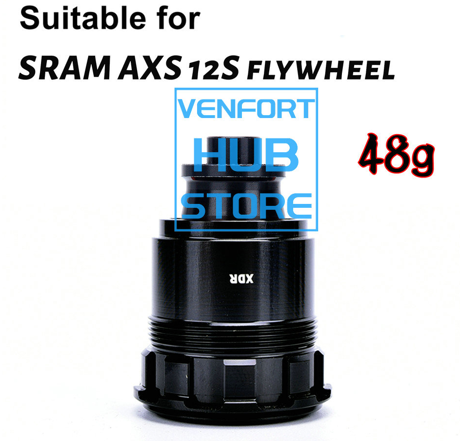 VENFORT GOLDIX HUB Ratchet Freehub Body For MTB BIKE SRAM XD Micro Spline HG 9/10/11/12S QR/THRU/BOOST: black