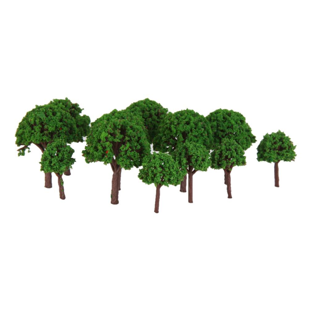 50pcs Trees Model Forest Plants Making Accessories Z T Scale Train Railway Railroad Scenery Diorama or Layout