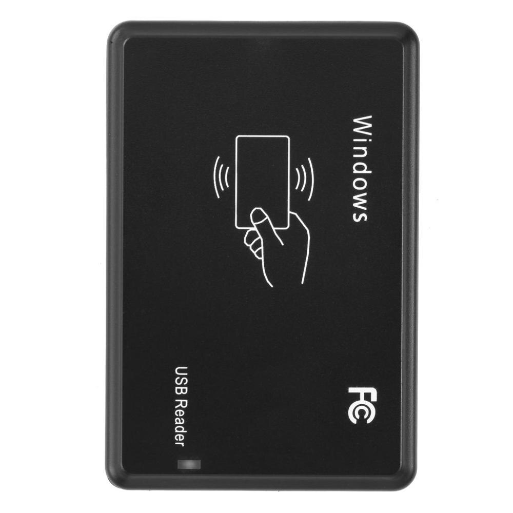 USB 13.56MHz RFID Card Reader Programmer Burner + 3 ID Key Buckles + 3 ID Cards Smart Card Drive free