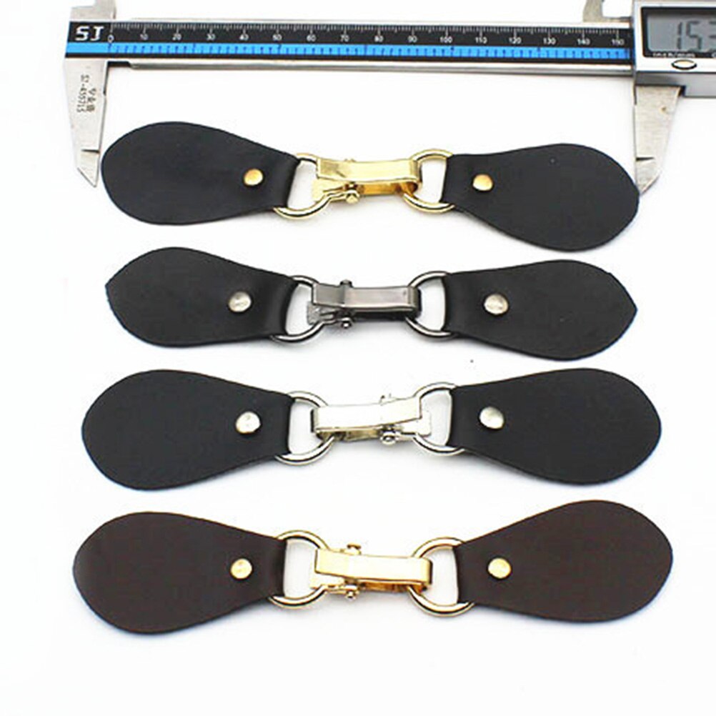 4PCS Clothing Hook Buckles Metal Buckles Wind Coat Fastener Overcoat Leather Connectors for Shop Store Tailor's
