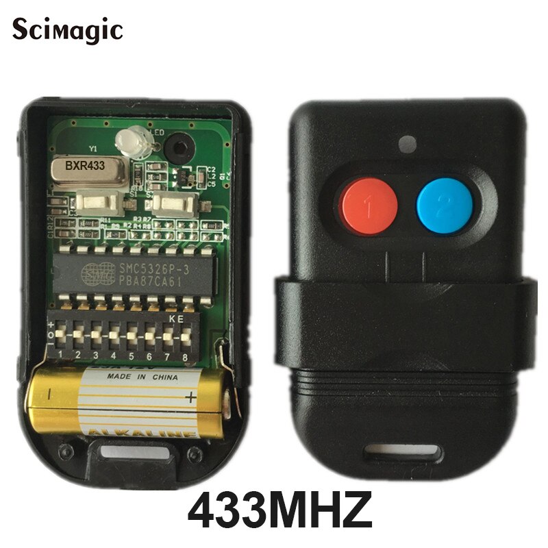 330mhz 433mhz SMC5326 8 dip switch remote control for gate door opener remote control garage: 433mhz