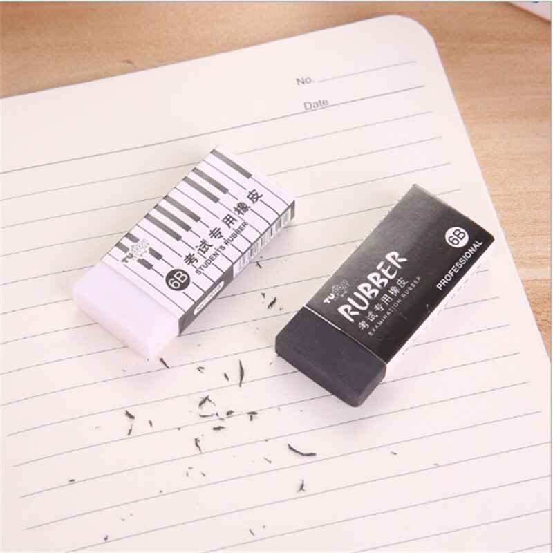 1PC 6B Exam Eraser Correction Pencil Eraser Students Learning Stationery School Office Supplies
