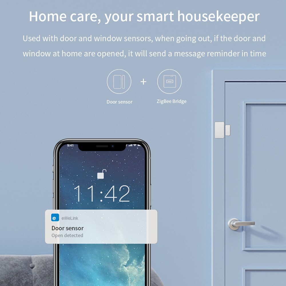 SONOFF Zigbee Bridge Temperature And Humidity Sensor Motion Sensor Window Sensor Zigbee Switch Smart Home Work With Google Home