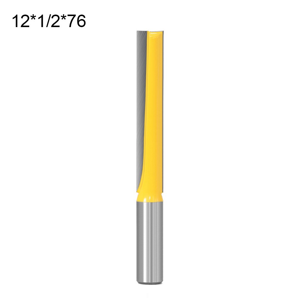 1/2 Inch 12mm Shank Straight Router Bit Woodworking Cutter Wood Cutting Tool Great Router Bit for Wood Slotting and Trimming: D