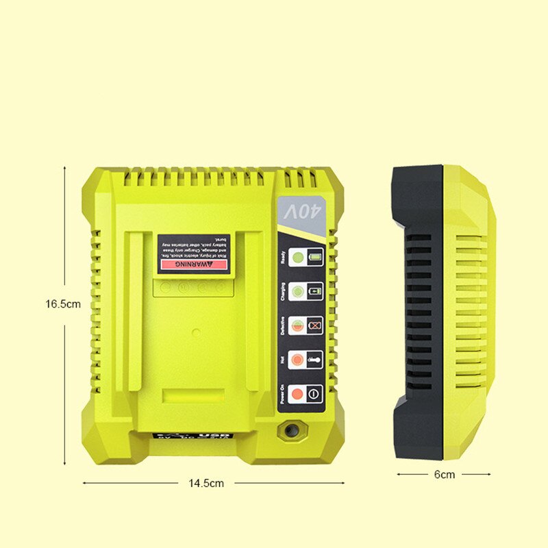 OP401 Lithium-Ion Battery Charger for Ryobi 40V Li-ion Battery OP4050A OP4015 OP4026 OP4030 OP4040 OP4050 OP400A OP403A ZROP401