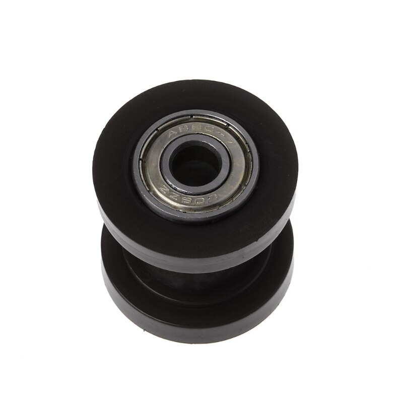 thumbnail image 2 of RED CIRCLES 8mm Black Drive Chain Roller Wheel Guide For 50cc-125cc Pit Bikes 2 of 5