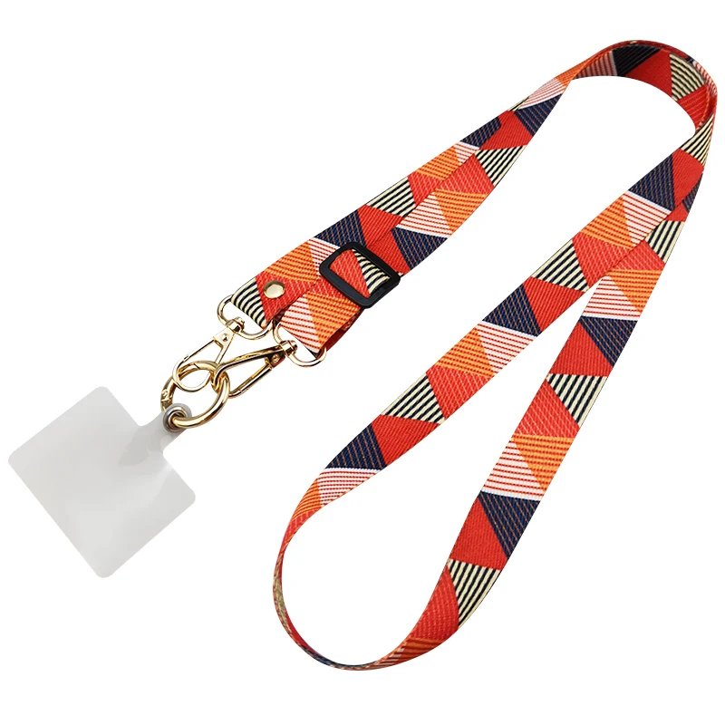 Uniwersalny klips do telefonu Antilost Retro wzór pasek Crossbody długi pasek regulacja długości wiszący pasek na szyję smycz do telefonu komórkowego