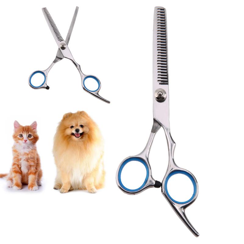 7 Inch Dog Grooming Scissors Puppy Pet Cat Fur Hair Trimmer Cutting Barber Shears Scissoors Haircut Toothed Blade Shears
