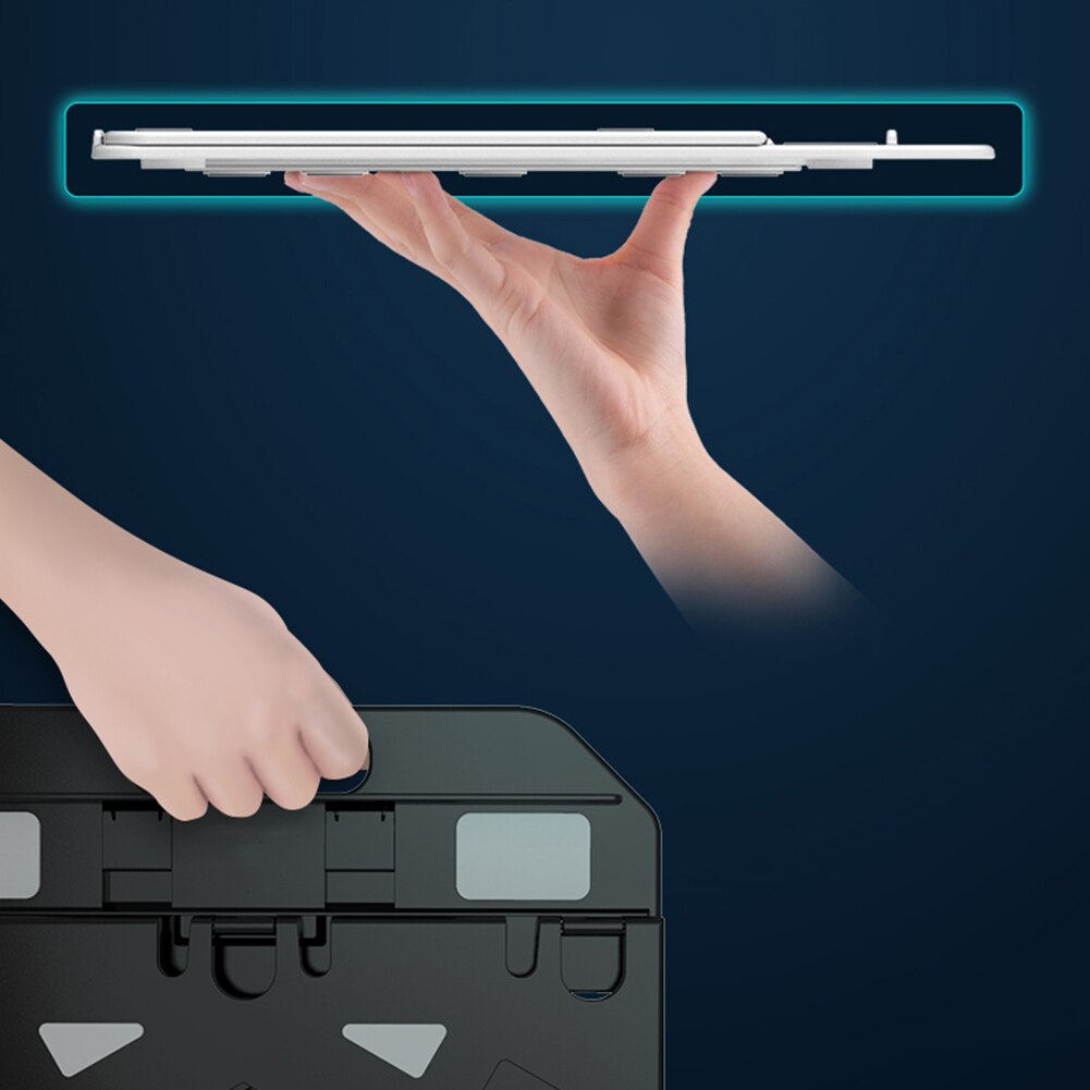 Laptop Stand For Macbook Pro 360 Degree Rotating Bottom Cooling Bracket With Phone Holder For 11-17' Notebook Portable Holder