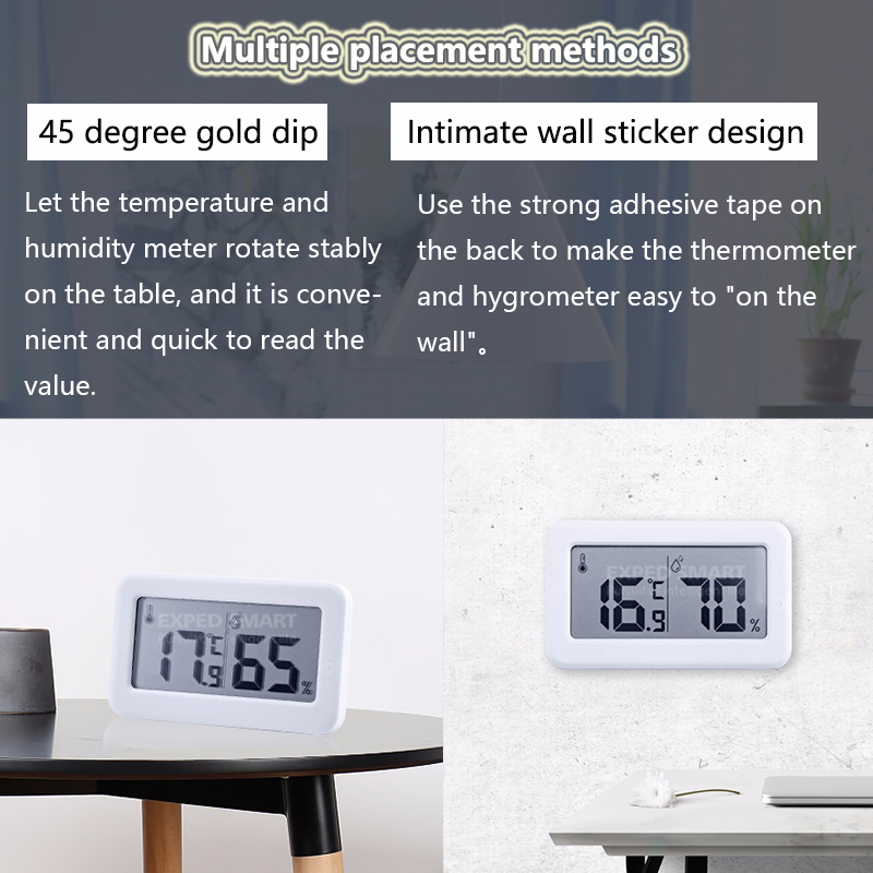 Exped smart enkel elektronisk digital termometer torr hygrometer studierum baby rumstermometer och hygrometer