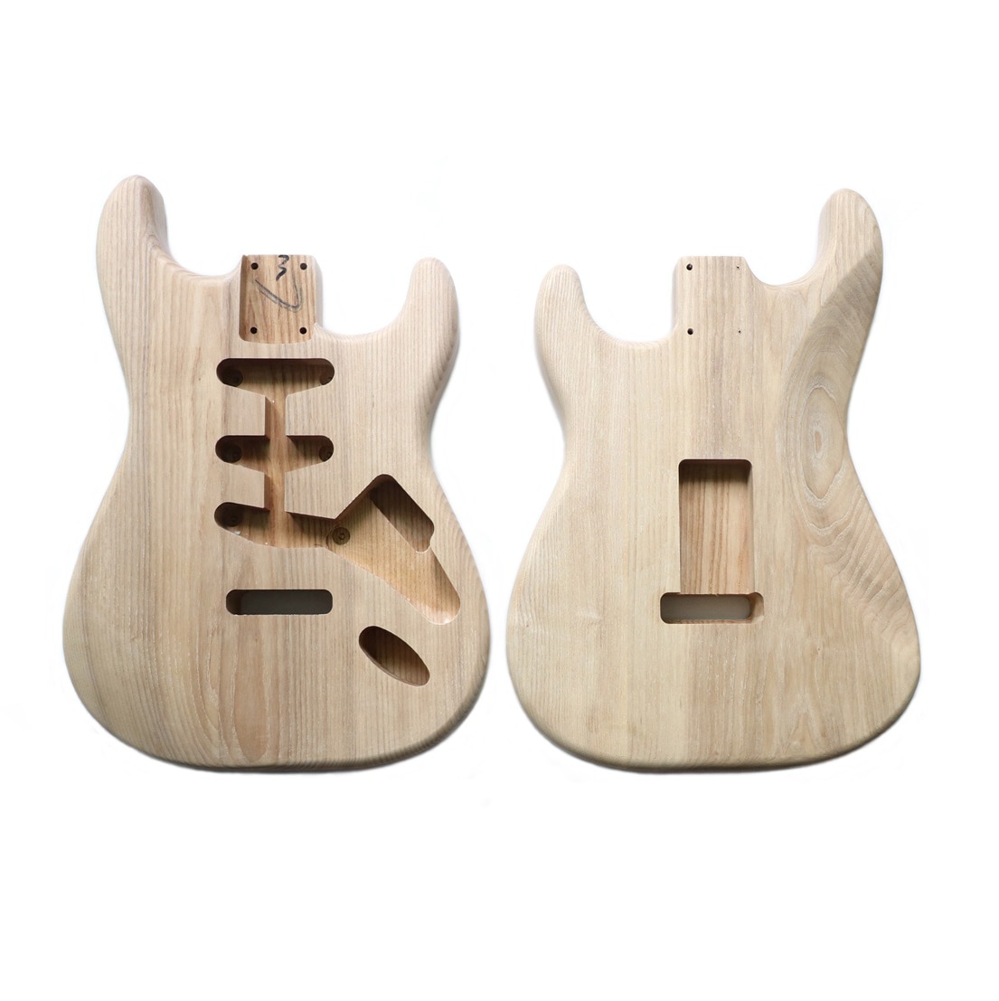 Corps de guitare Donlis non fini brut Ash ST corps de guitare électrique adapté pour simple humbucker P90 et LP micros pièces de guitare guitarra