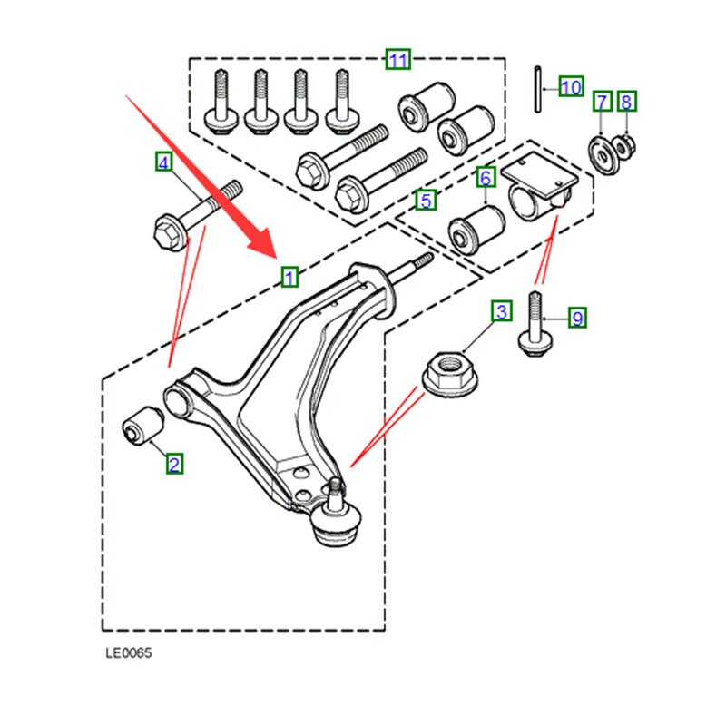 Car front lower suspension arm Fre ela nd er1 1996-2006 Front control arm lever Lower Arm Triangle Swing Arm Suspension arm