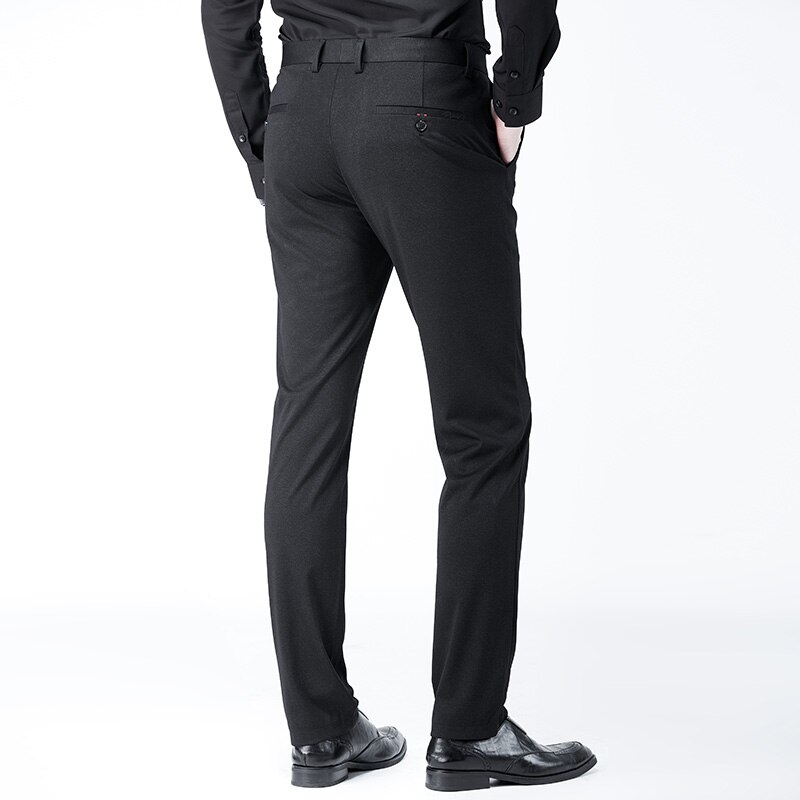 Svarte dressbukser herre kjole bukser slim fit ungdomsbedrift kontorbukser herrebukser formell parfyme masculino 28-40