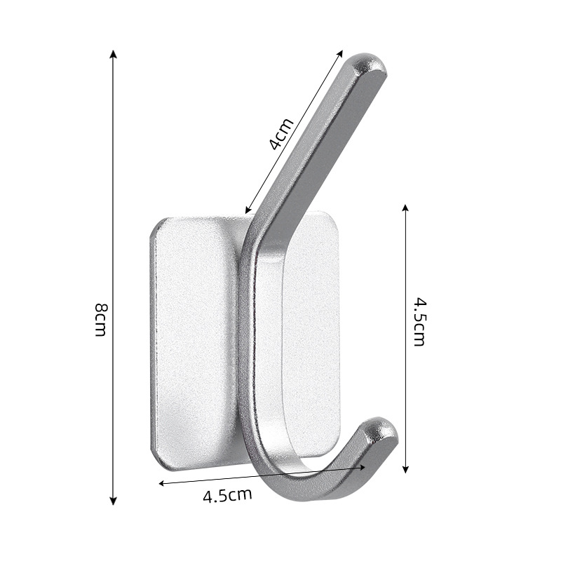Zelfklevende hangende badkamerhaken Deursleutel Tas Jas Handdoek Robe Hanger Douchehaak Organizer voor badkamer Keukenaccessoires: Rose Gold