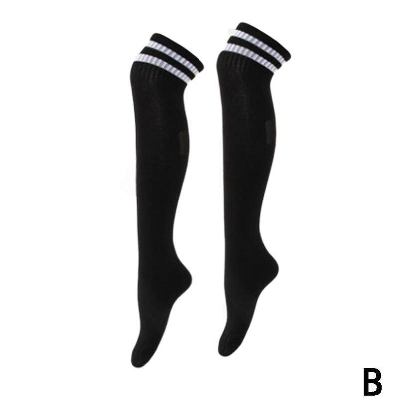 1 par mænd kvinder sokker sportssokker knæ fodbold baseball fodbold over knæ ankel legging strømper