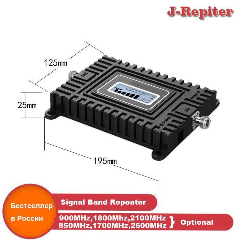 Celluar signal booster 2G 3G 4G Cellular Signal Amplifier 4G LTE repeater 900 1800 2100 2600Mhz Mobile Signal Booster Repeater