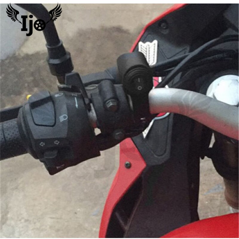 waterproof install in handlebar brand universal part motorbike switches single control additional switch motorcycle controller