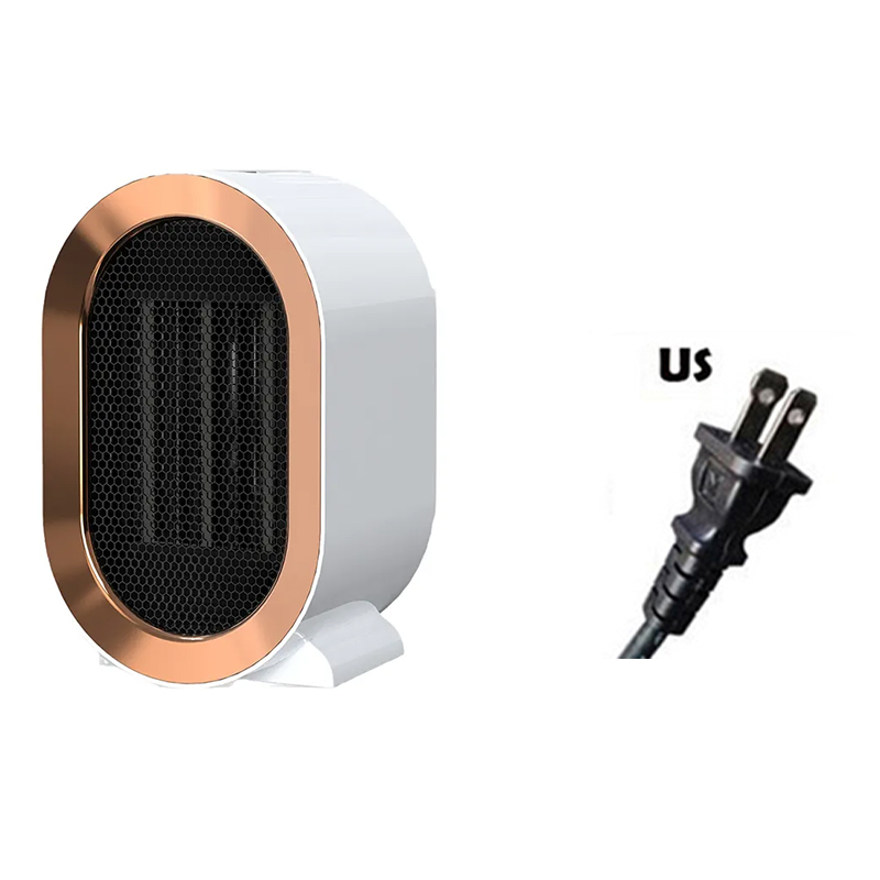 Ptc mini usb henkilökohtainen kannettava sähkötila hiljainen tuuletinlämmitin termostaatilla huone 1200w kylpyhuoneen lämmitin pöytälevy: Harmaa