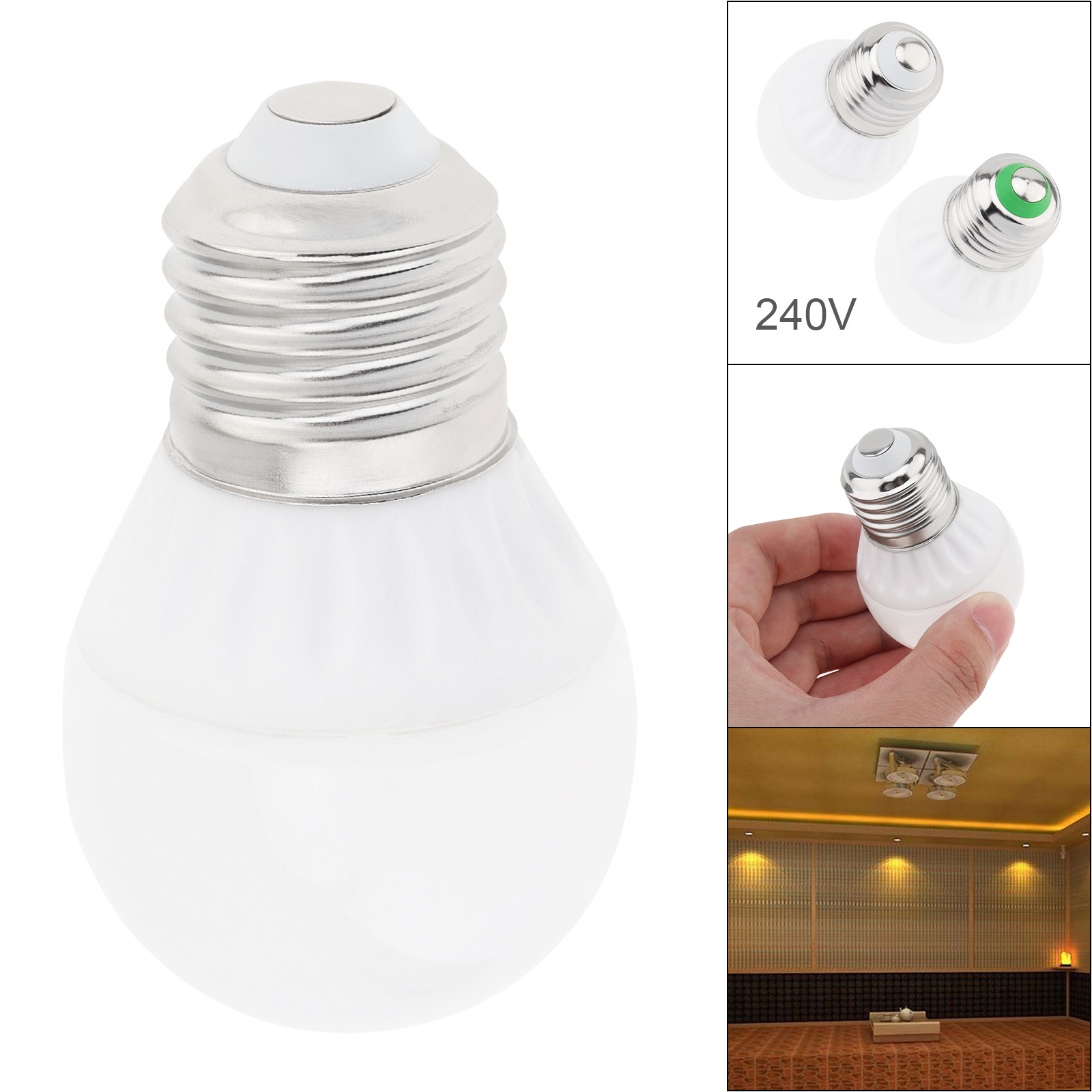 Bombilla LED resistente al calor, bombilla impermeable a prueba de polvo para vitrina, incubadora, sala de Sauna, almacenamiento en frío