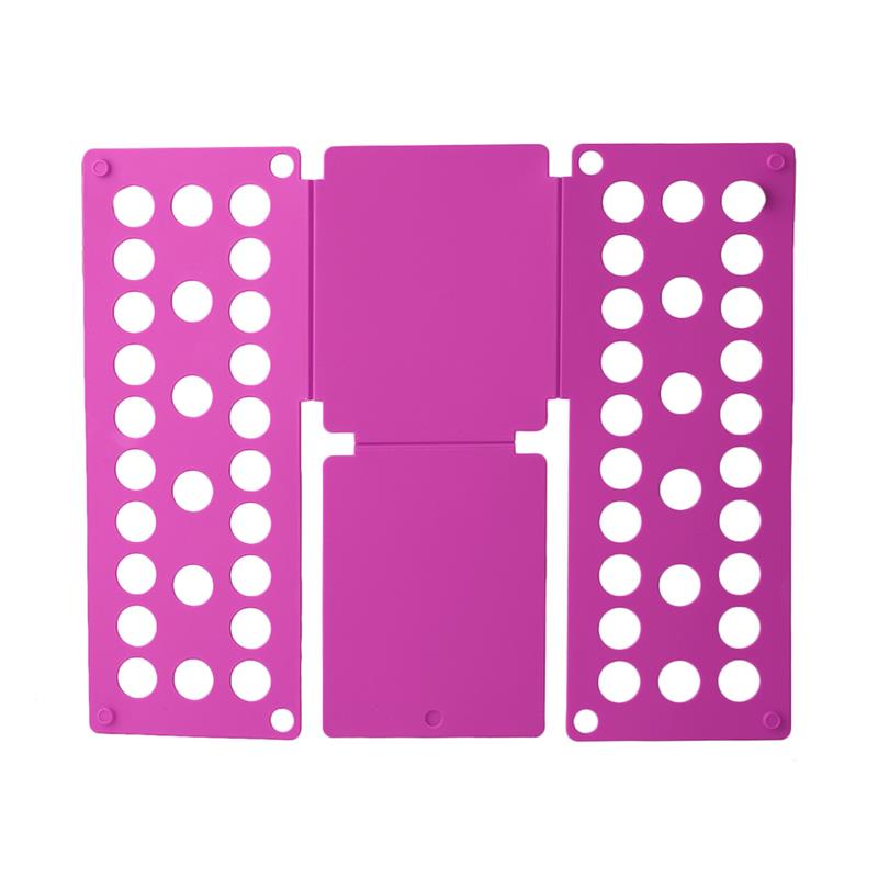 Planche à plier magique des vêtements, 40x16cm, pour gagner de l'espace, support rapide, patère à vêtements Organzier pour vêtements pour la maison: rose red