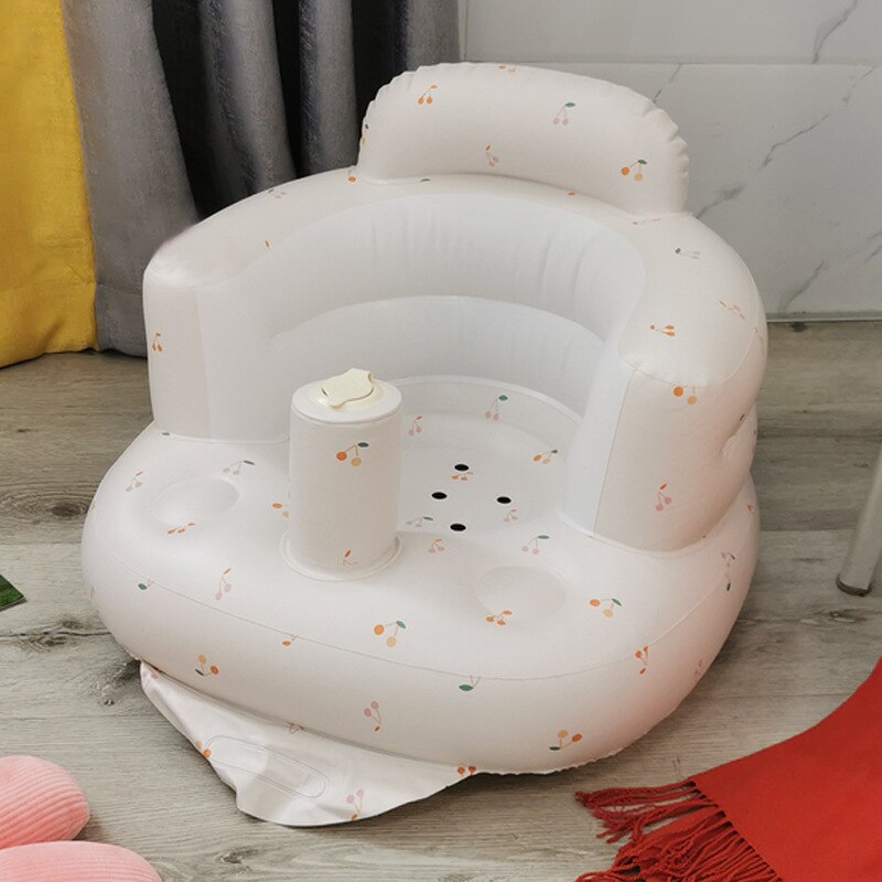 Baby Inflatable Sofa Seat Multifunctional Cartoon PVC Toddler Feeding Chair Support Seat Sofa Learning To Sit Chair Baby Seat: 02