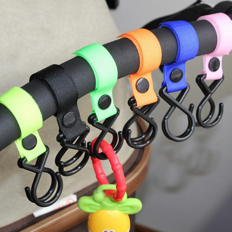1/2/4 pcs Buggy Clip Pram Pushchair Stroller Side Hook Baby Handle Shopping Bag Plastic Bag Baby Carriage Hook Up