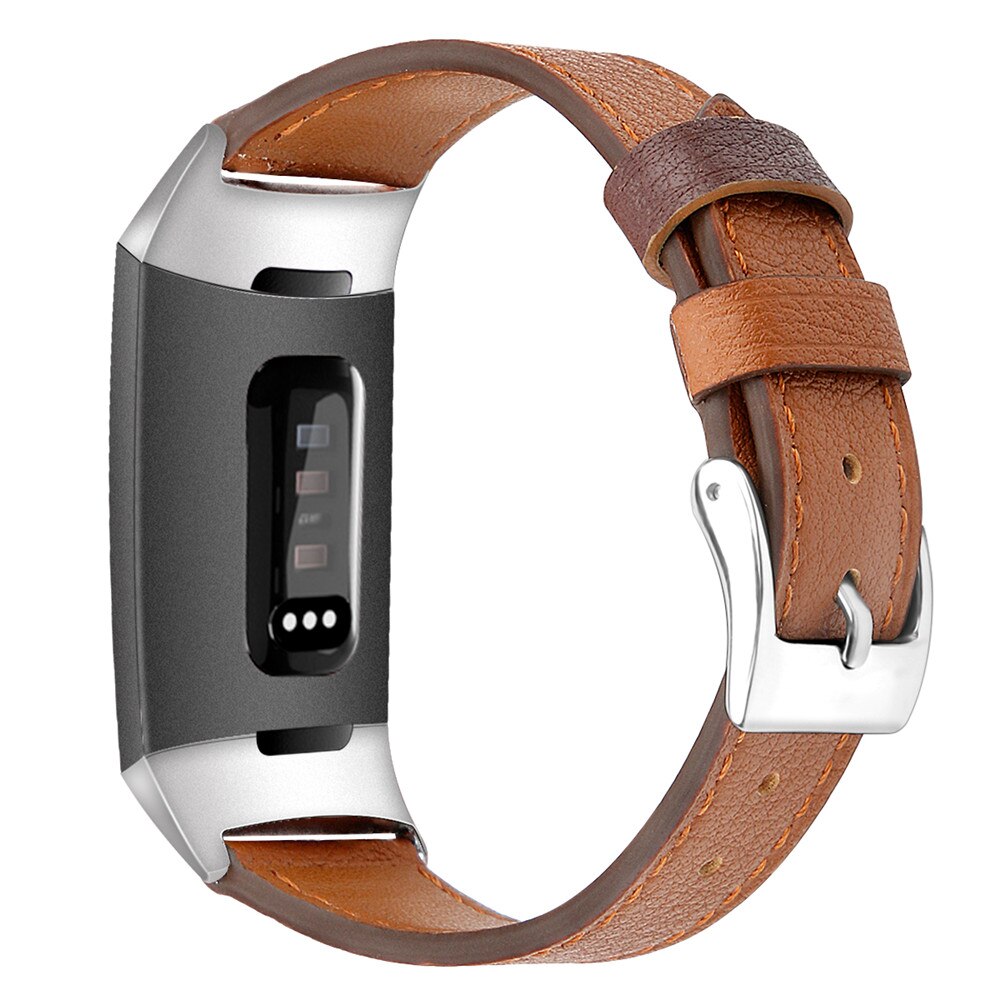 Essidi For Fitbit Charge 3 4 Leather Band Women Men Smart Bracelet Replacement For Fitbit Charge 3 4 Wristband Watch Strap Loop