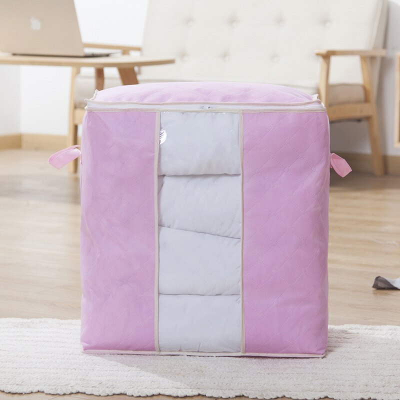 Icke-vävt tyg täcke förvaring väska hem kläder täcke kudde filt förvaringsväska resor bagage arrangör dampproof sortering bag: 6