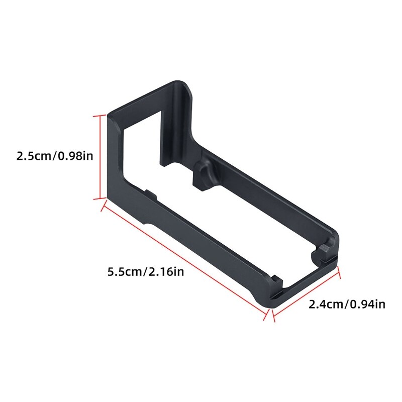 Blitzschuh-verlängerungsadapter aus aluminiumlegierung, mikrofon-fülllicht-mikrofonverlängerungshalterung, adapter für action 2