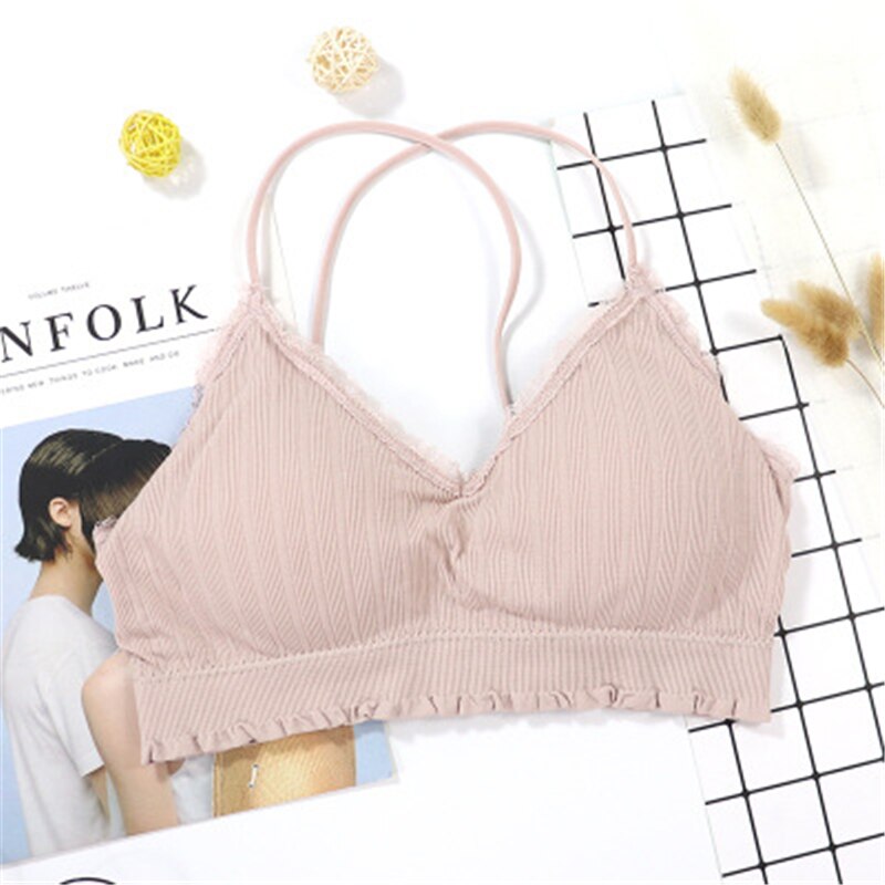 Sujetador de gimnasio acolchado para mujer, Tops de Yoga, sujetador inalámbrico de deporte sólido, ropa interior sin costuras de realce, chaleco de entrenamiento, lencería para correr: 3