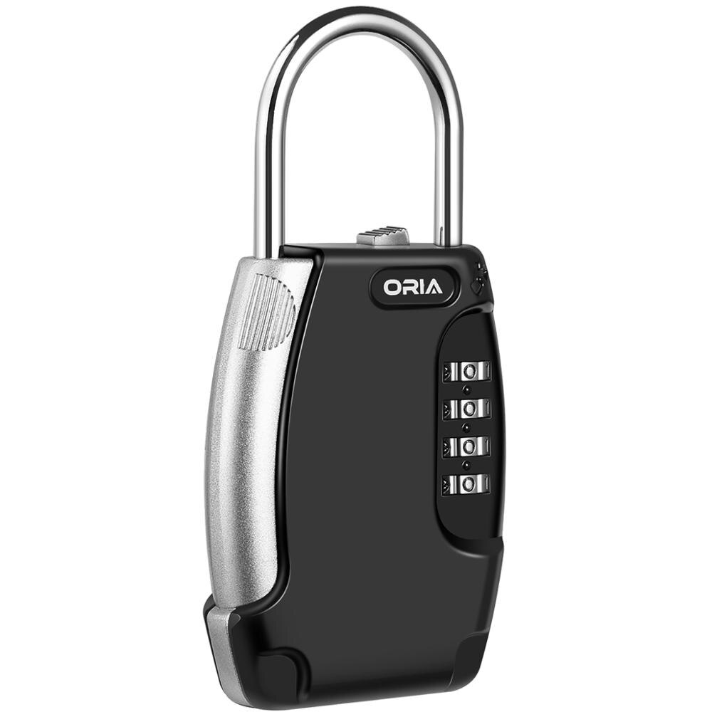 Home Lock Box 4 Digit Combination Keys Locks Wall Mounted Key Safe Storage Outdoor Waterproof Key Box