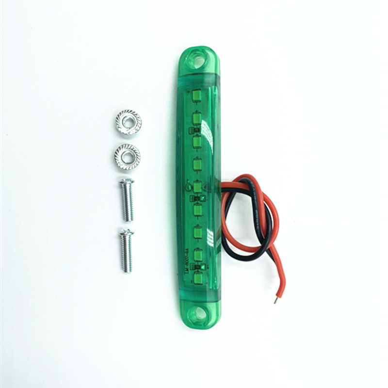 2 stk lastbil tilbehør led lys 24v lastbil lampe clearance lys strip 9 smd side markør led tilbehør til lastbil