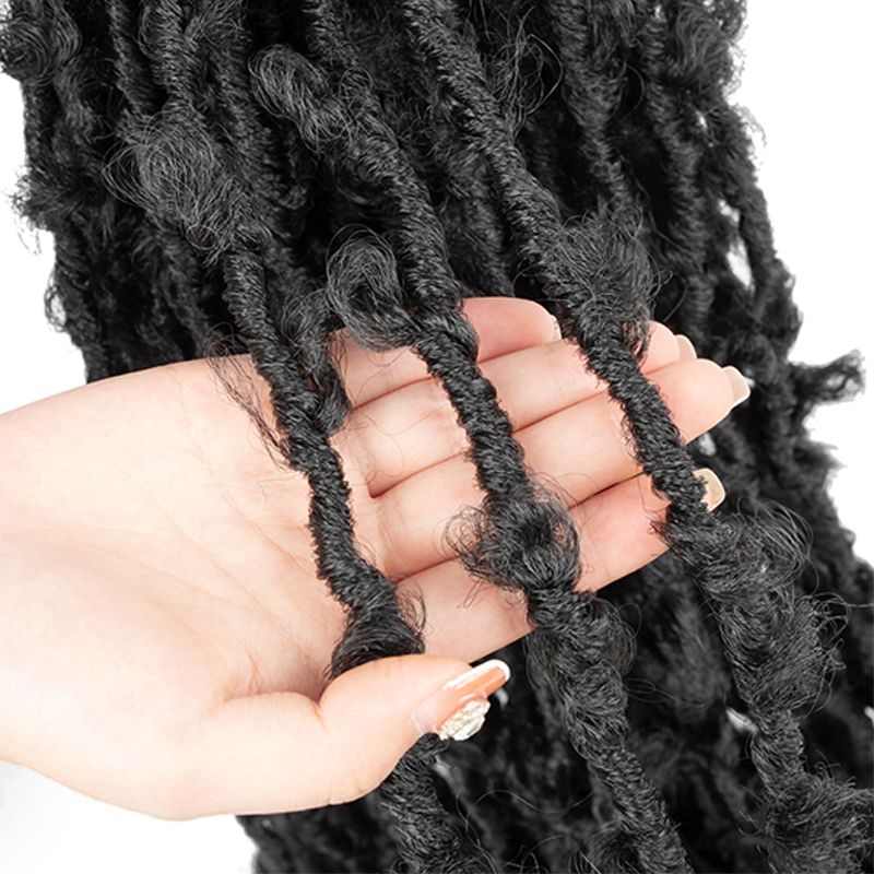 Trecce a forma di farfalla da 36 pollici dreadlocks finti capelli all'uncinetto trecce finte preposte