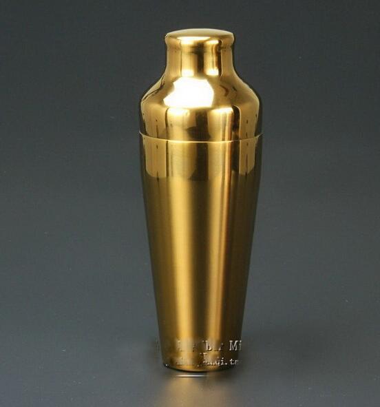 cocktail shakers French two-stage flow line deduction Cup 550ml shaker gray/ gold / rose red
